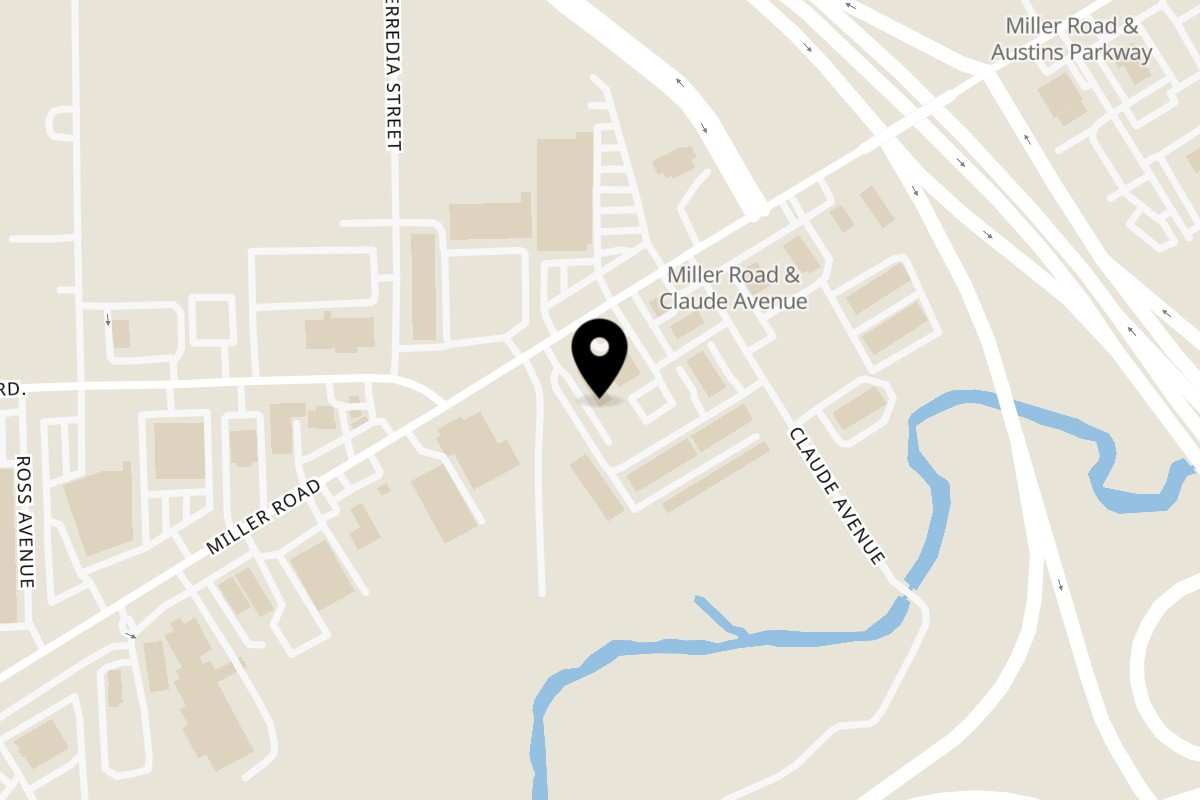Map showing the location of Italia Gardens Flint on 3273 Miller Rd in Flint