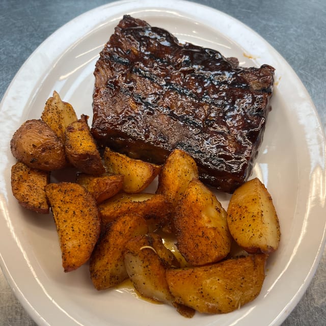 Luncheon Barbecued Ribs.