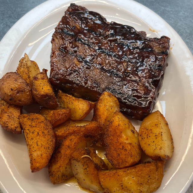 Luncheon Barbecued Ribs.