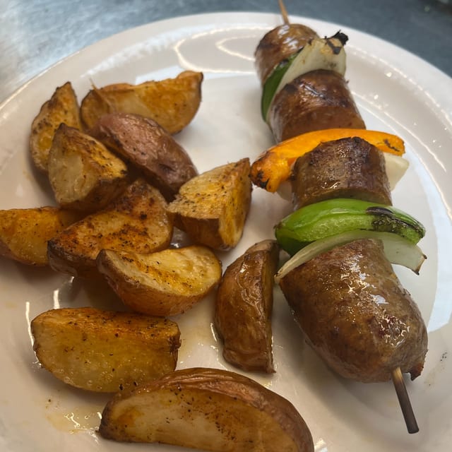 Luncheon Sausage Skewer.
