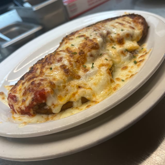 Eggplant Parmigiano.