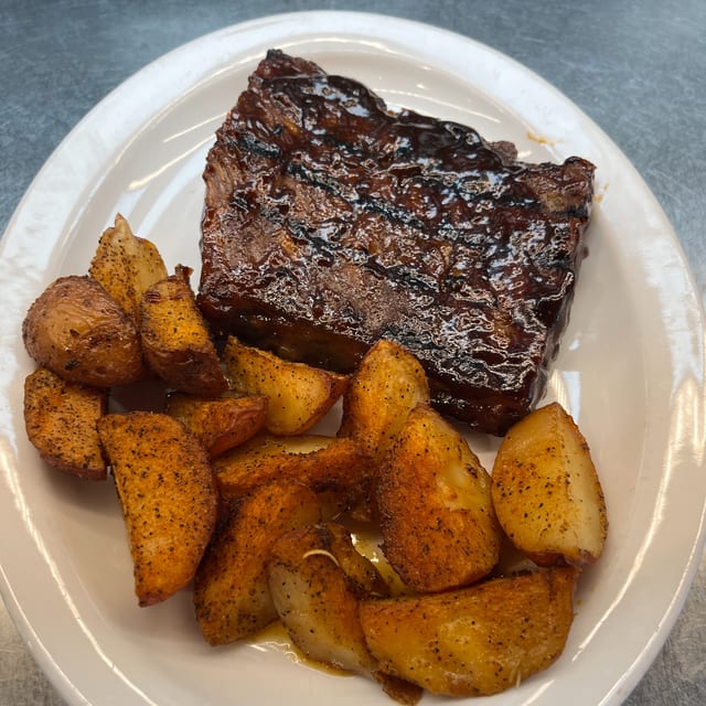 Luncheon Barbecued Ribs.