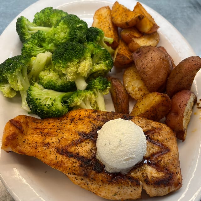 Grilled Salmon.