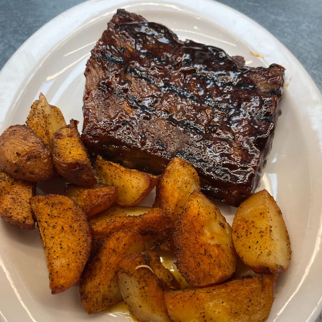 Luncheon Barbecued Ribs.