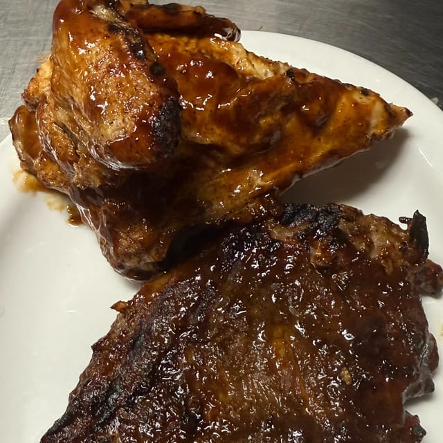 BBQ Ribs & BBQ Chicken.