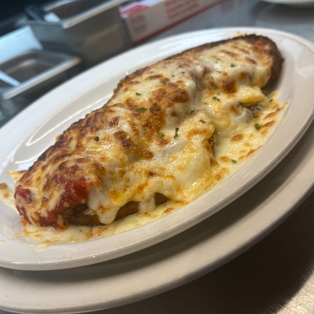 Eggplant Parmigiano.