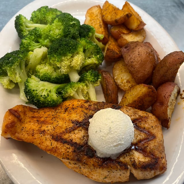 Grilled Salmon.